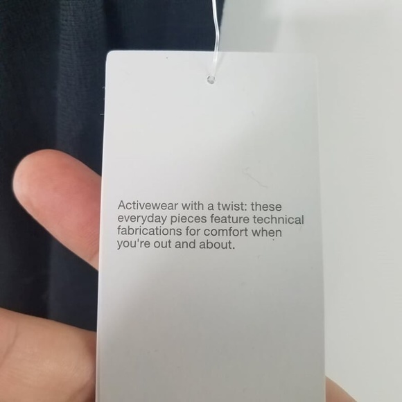 ZELLA Black Twisty Turn Workout Lounge Yoga Tee M - Picture 7 of 8